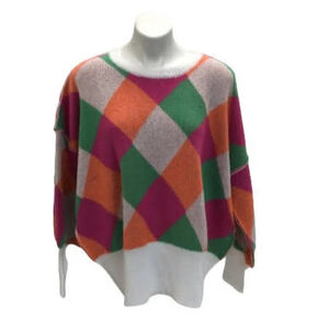 Women's Sweater XL Pink Orange